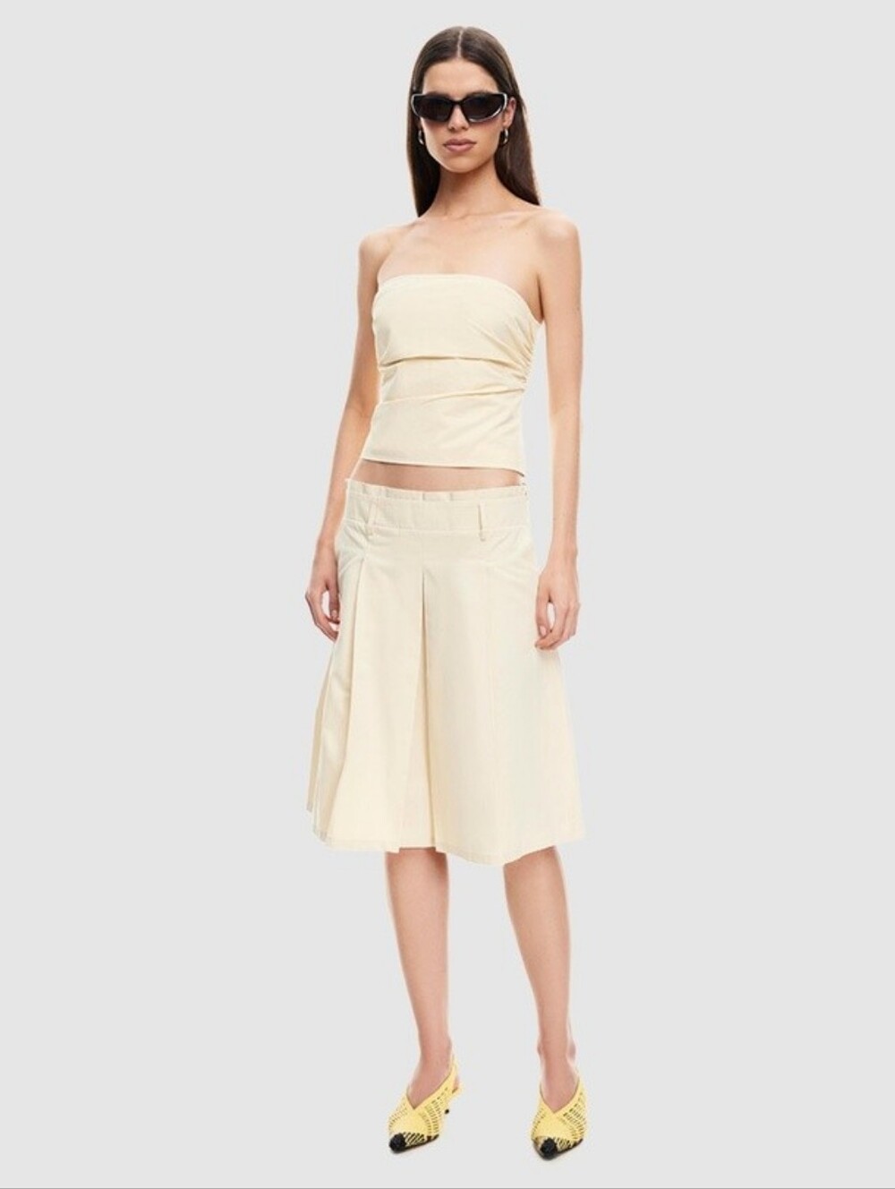 LIONESS Wild West Midi Skirt Lemontini